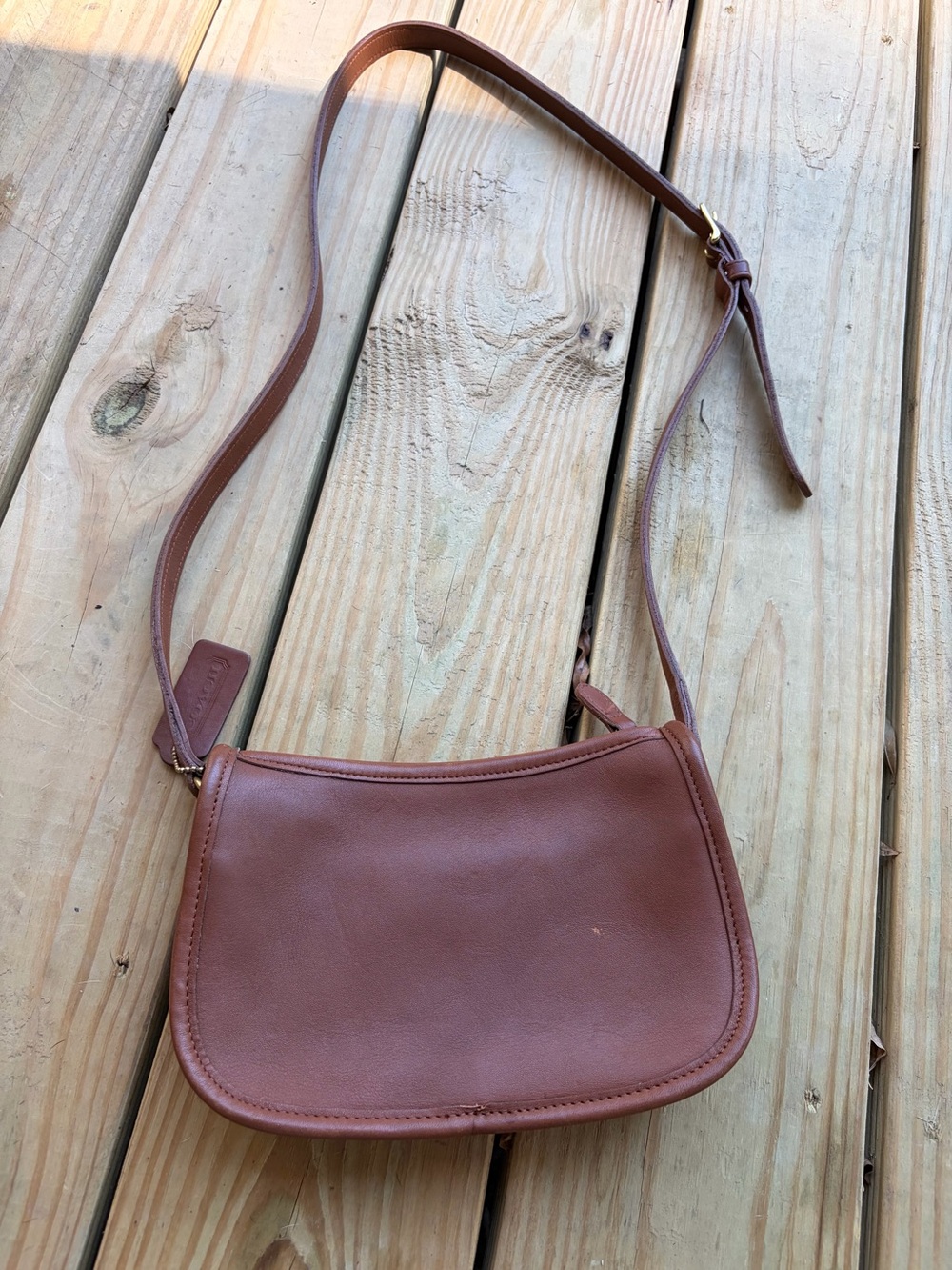 Coach vintage brown leather Coach 9031 Wendie crossbody bag - Picture 3 of 10